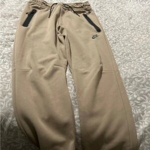 Nike Beige Joggers with Black Details